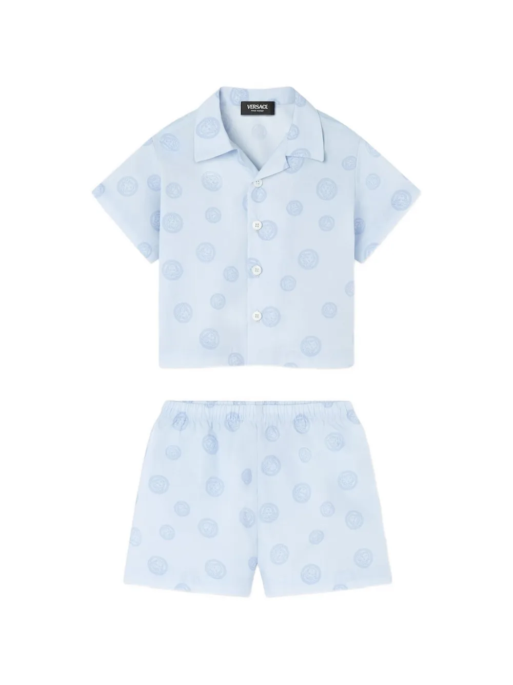 Versace Kids Medusa-print shorts set - Blu