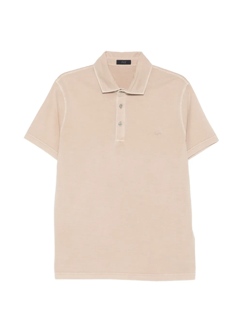 Fay buttoned polo shirt - Toni neutri