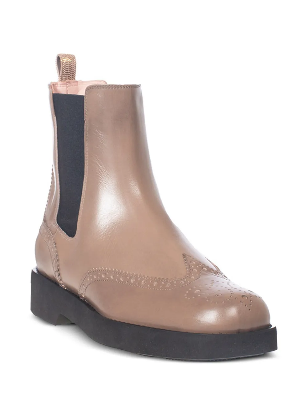 Fabiana Filippi pull-tab chelsea boots Beige