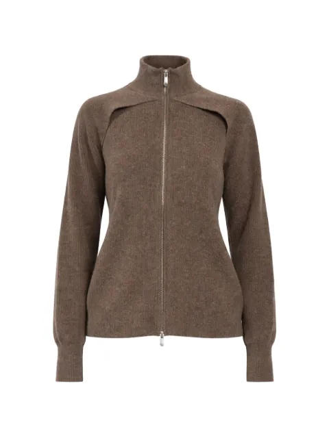 CUDDLEUP high-neck zipped jacket