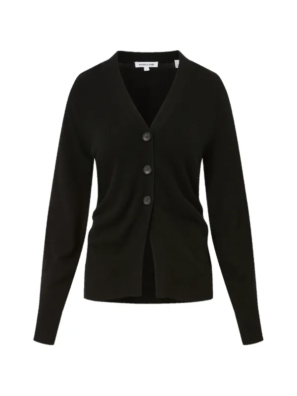 Veronica Beard Lamotte Cashmere Cardigan in Black