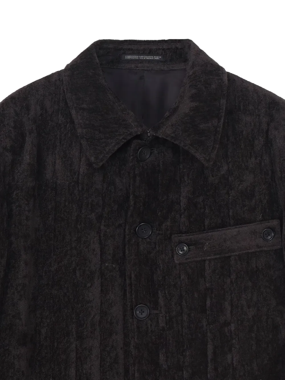 Yohji Yamamoto Gestreepte jas Grijs