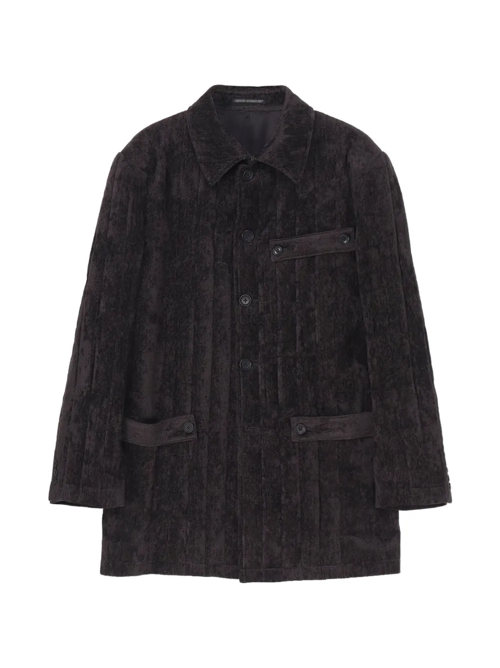 Yohji Yamamoto striped coat - Grey
