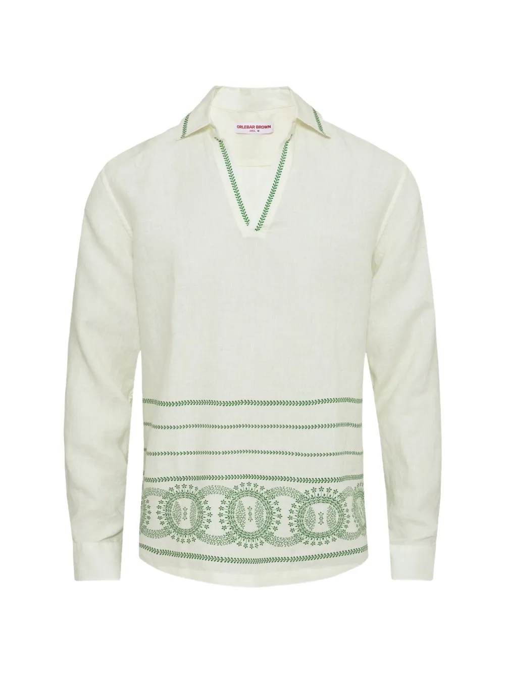 Orlebar Brown Ridley V-neck long-sleeve T-shirt - Bianco