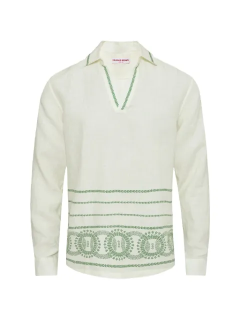 Orlebar Brown Ridley V-neck long-sleeve T-shirt