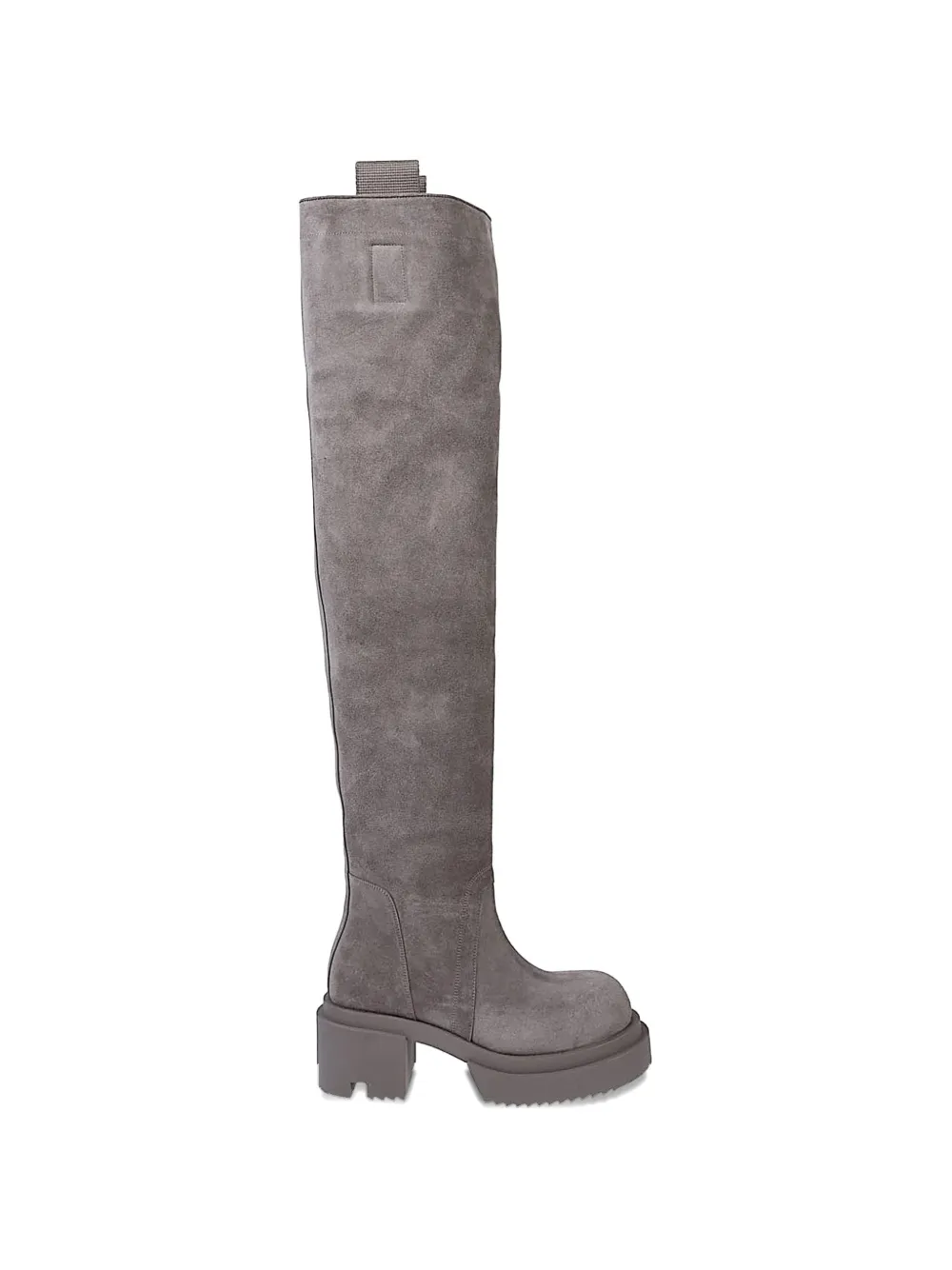 Rick Owens platform over-the-knee boots - Marrone