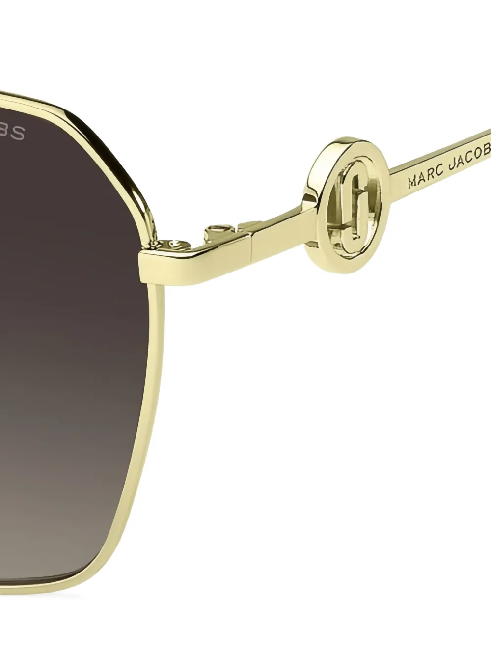 Marc Jacobs Eyewear Zonnebril met vierkant montuur Goud