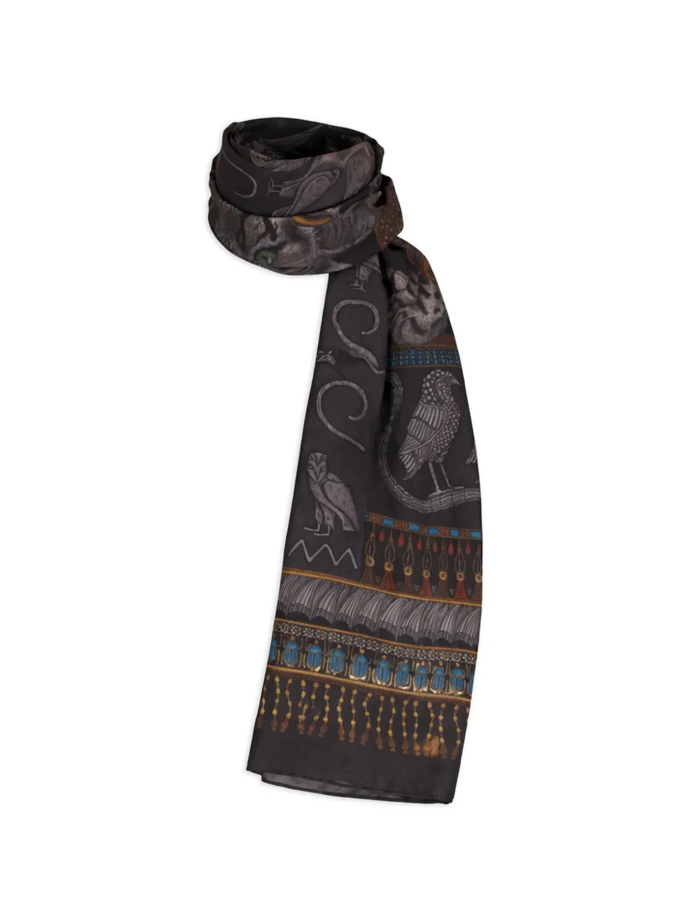 Sabina Savage animal-print scarf - Nero