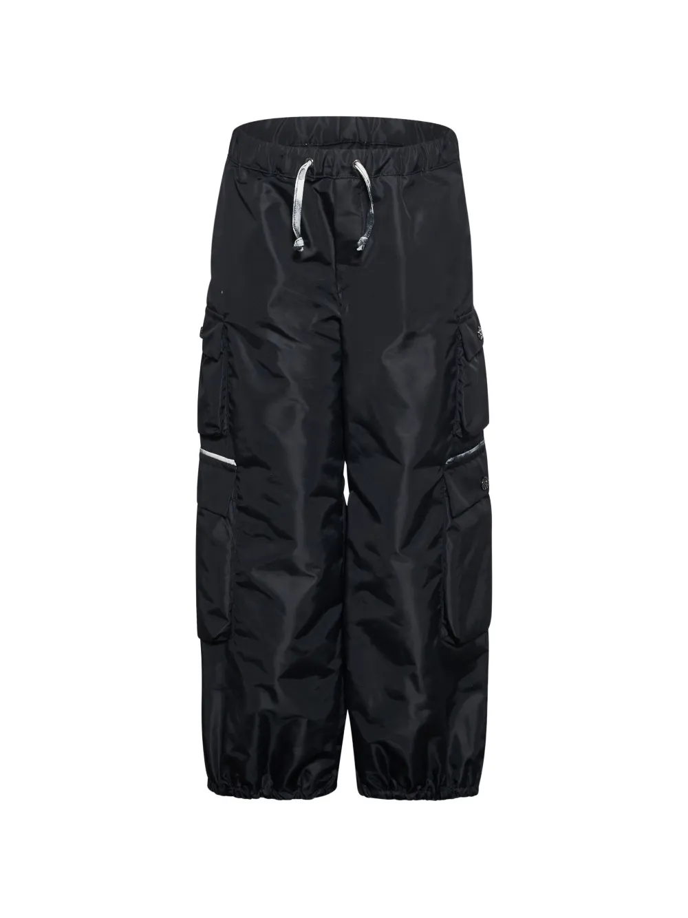 Roberto Cavalli Junior logo-patch trousers - Nero