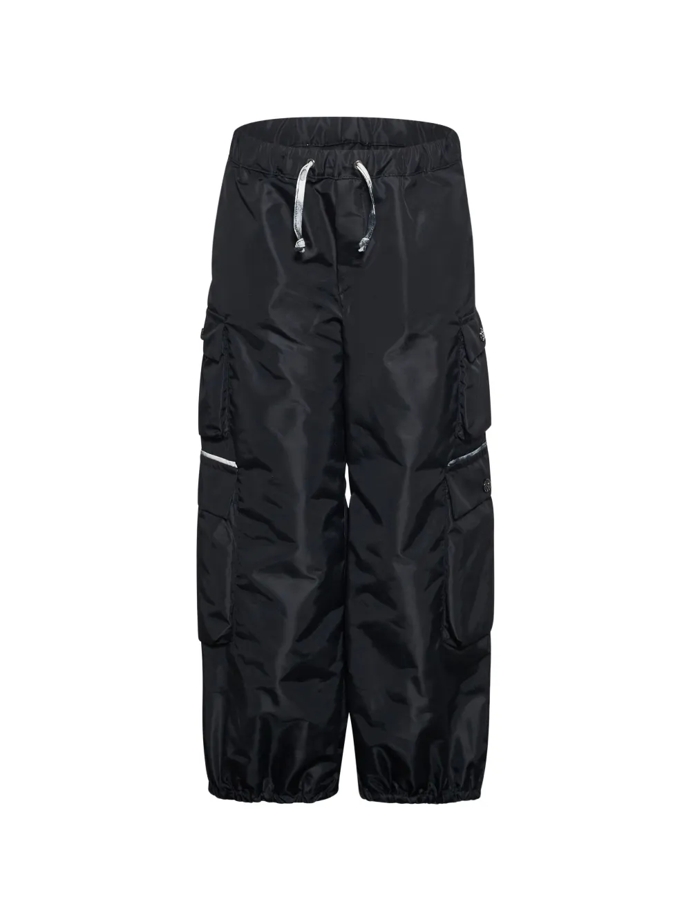 Roberto Cavalli Junior logo-patch trousers - Nero