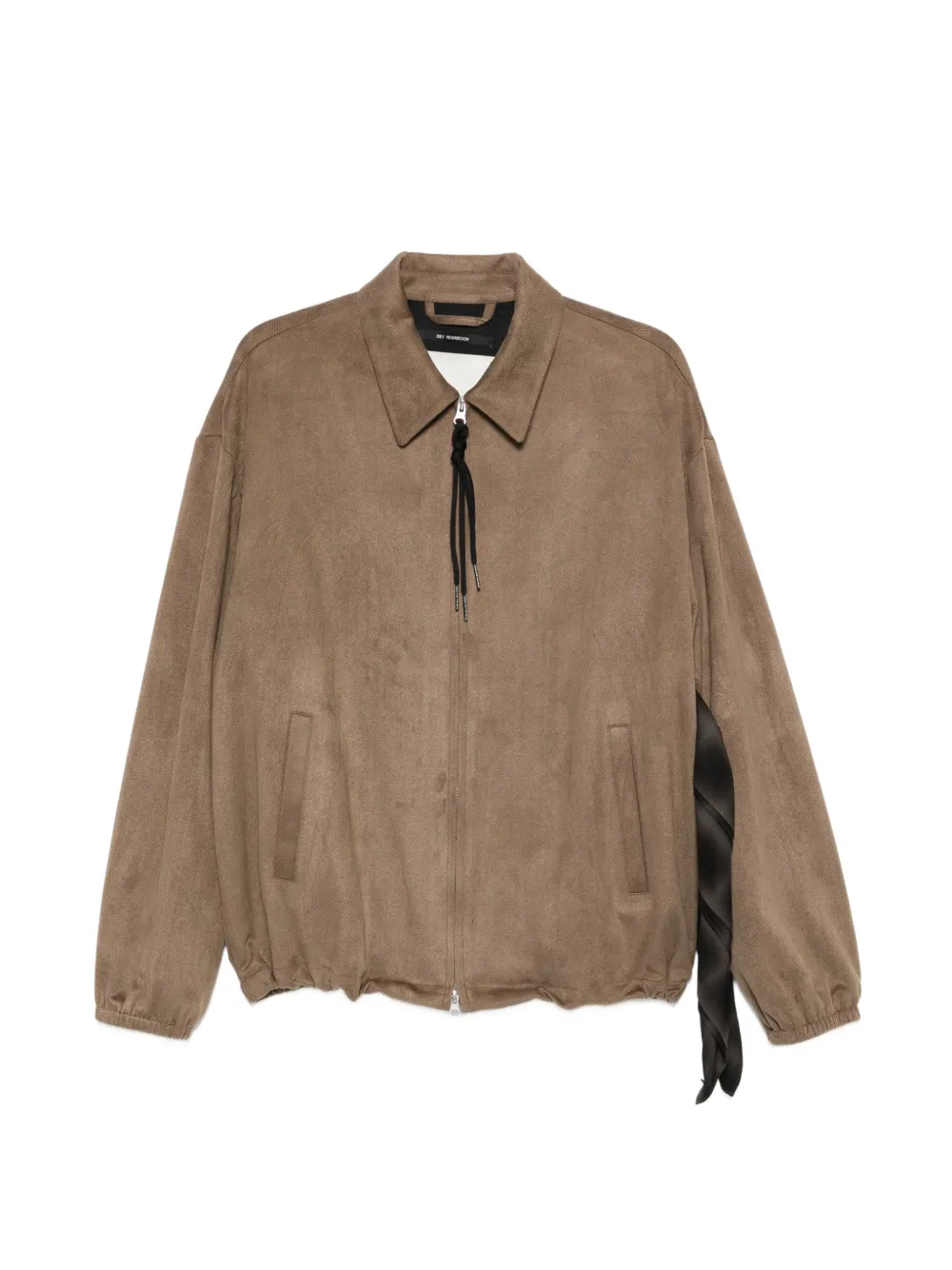 Song For The Mute zip detail jacket - Marrone