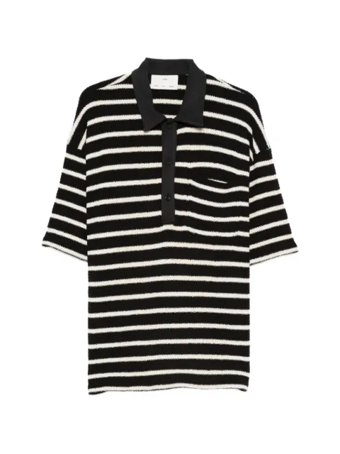 Song For The Mute striped-pattern chest-pocket polo shirt