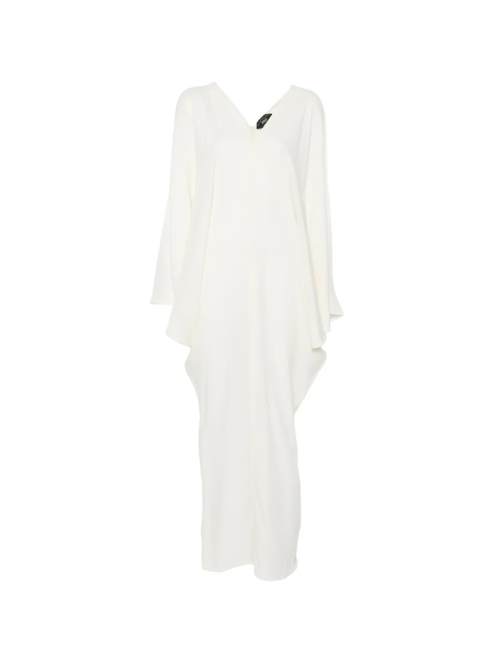 Taller Marmo cold-shoulder V-neck maxi dress - Nude