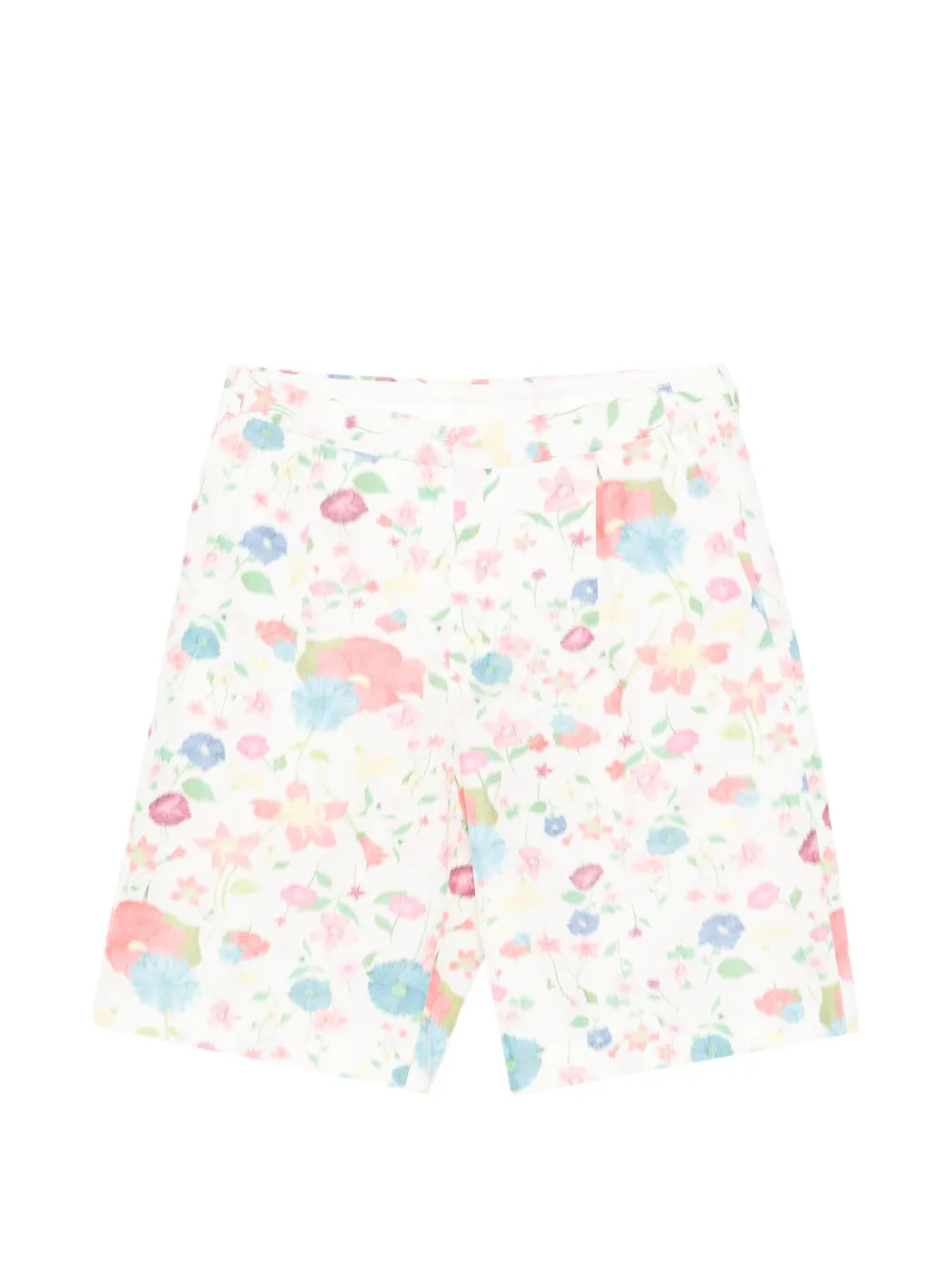 Walter Van Beirendonck floral-print shorts - Weiß