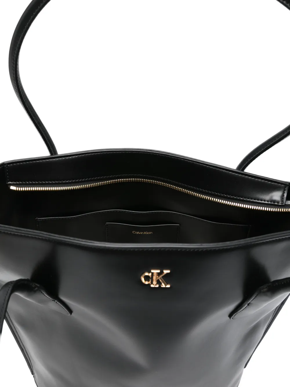 Calvin Klein Medium shopper met logodetail Zwart