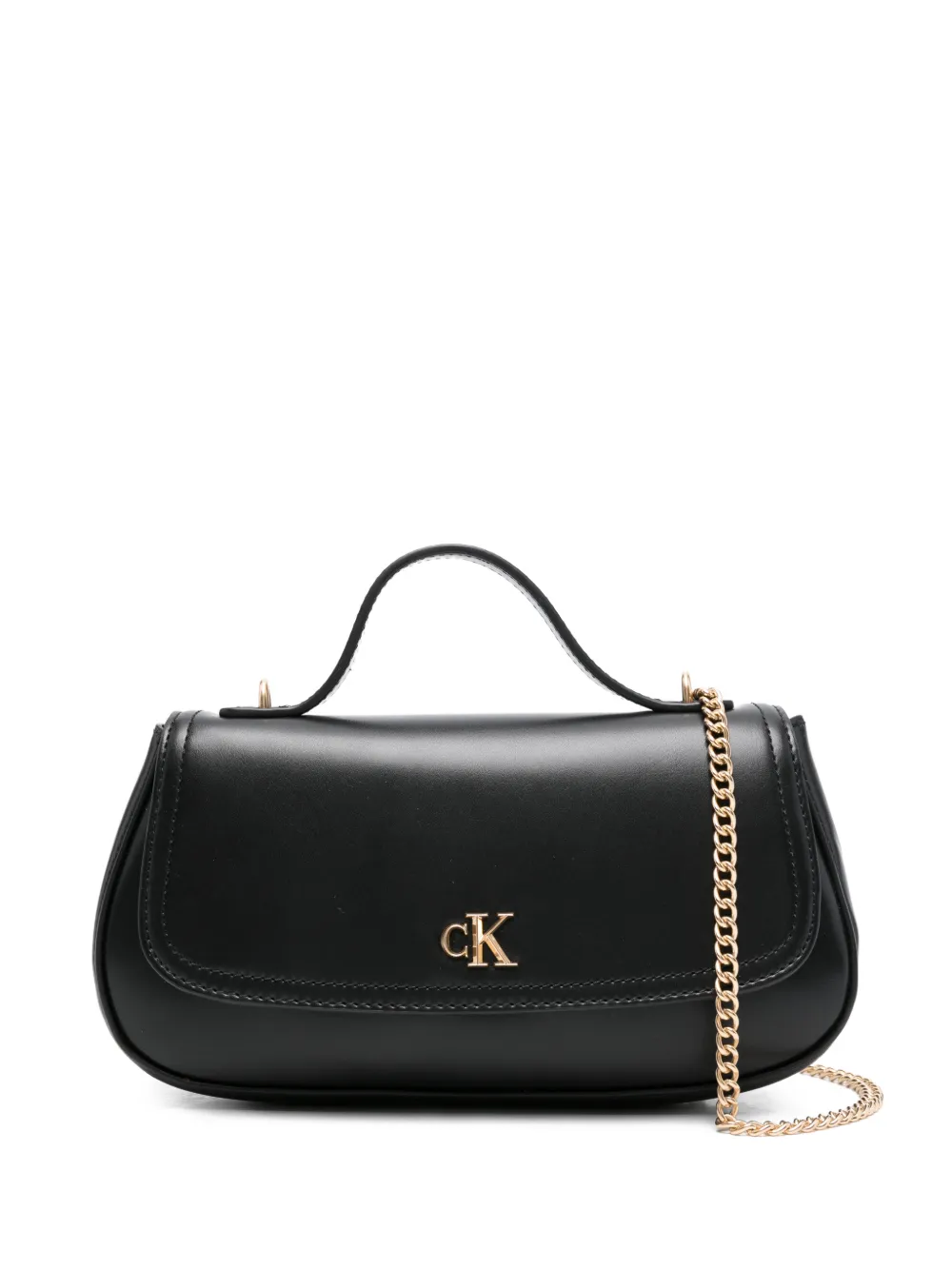 Calvin Klein top handle chain tote bag - Nero