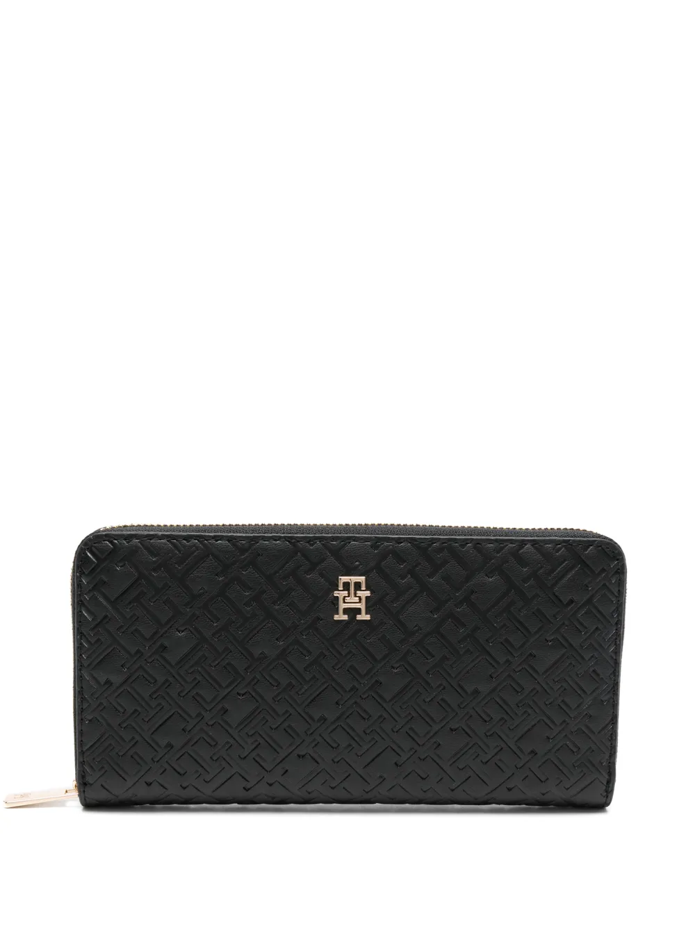 Tommy Hilfiger monogram zip-around wallet - Nero