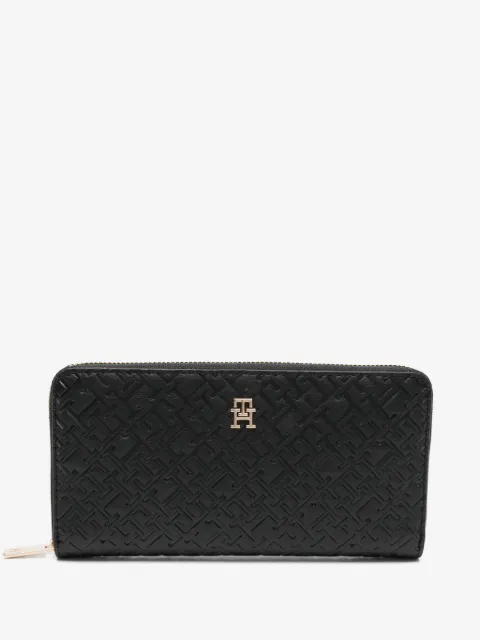 Tommy Hilfiger monogram zip-around wallet