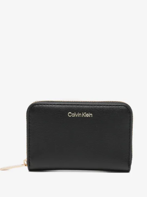 Calvin Klein Carteira média com zíper e logo