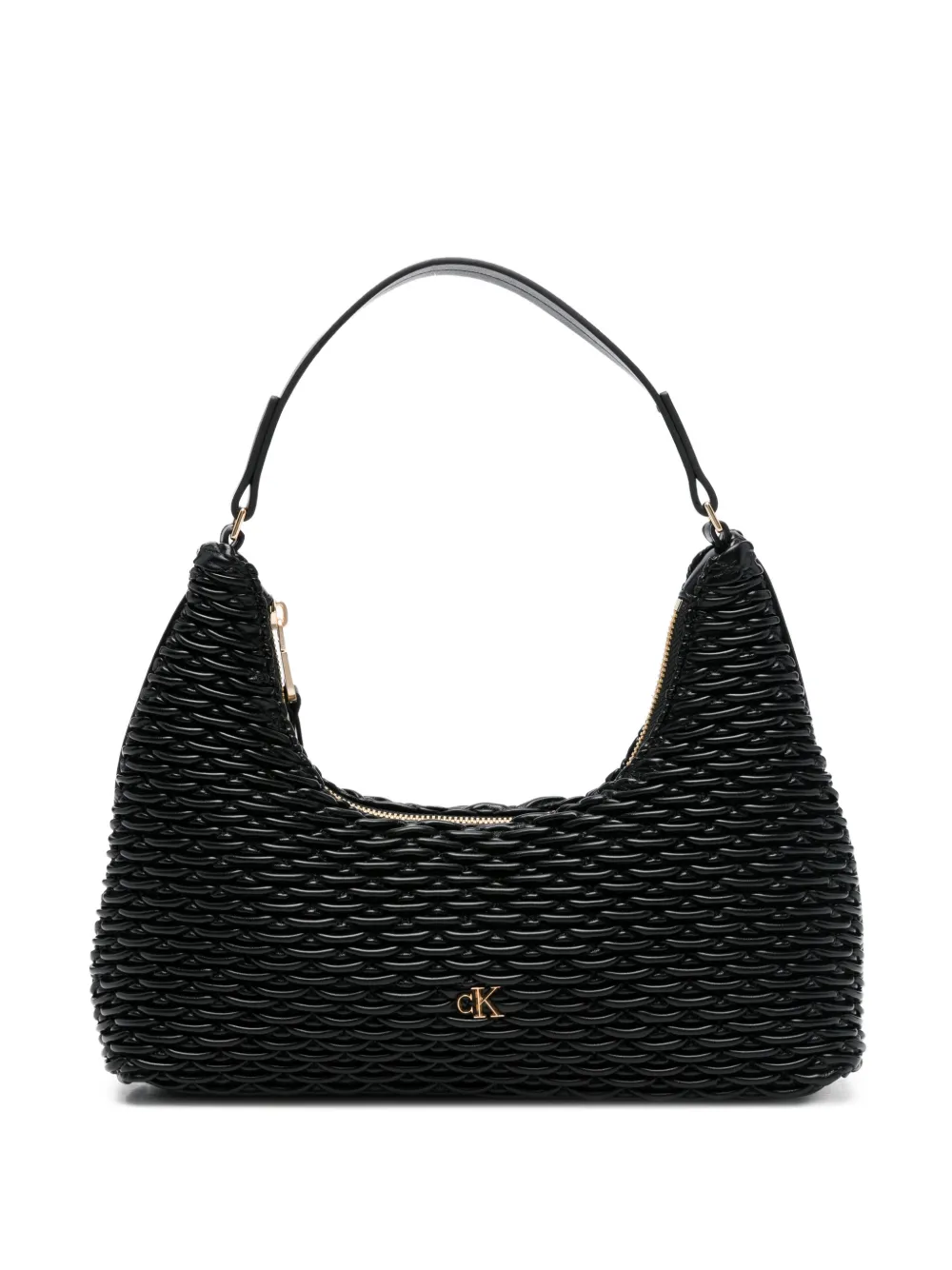 Calvin Klein pleated shoulder bag - Nero