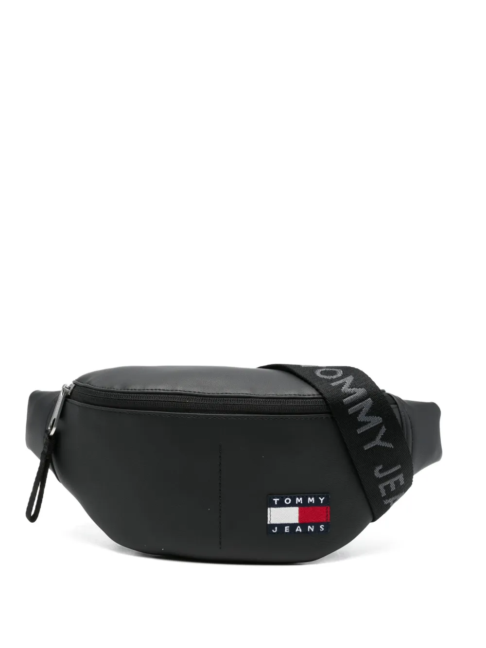 Tommy Jeans logo-patch belt bag - Nero