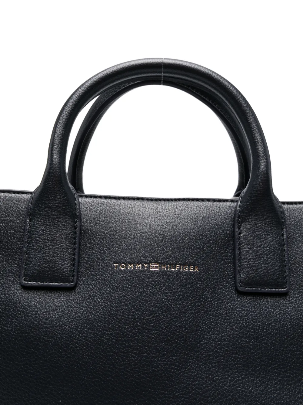 Tommy Hilfiger Shopper met logoband Zwart