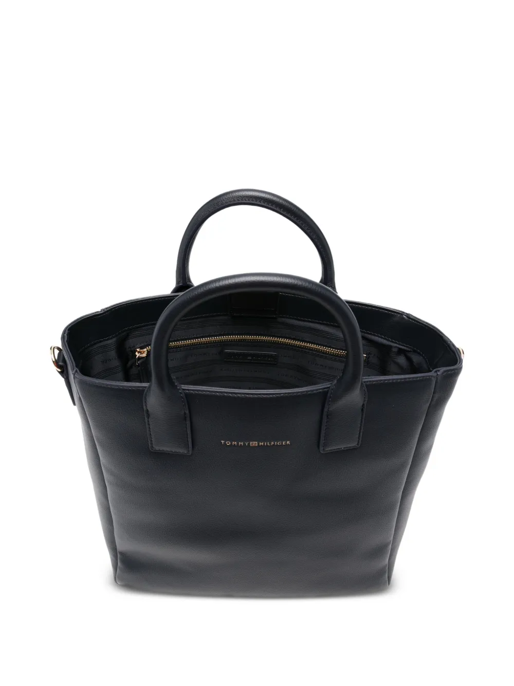 Tommy Hilfiger Shopper met logoband Zwart