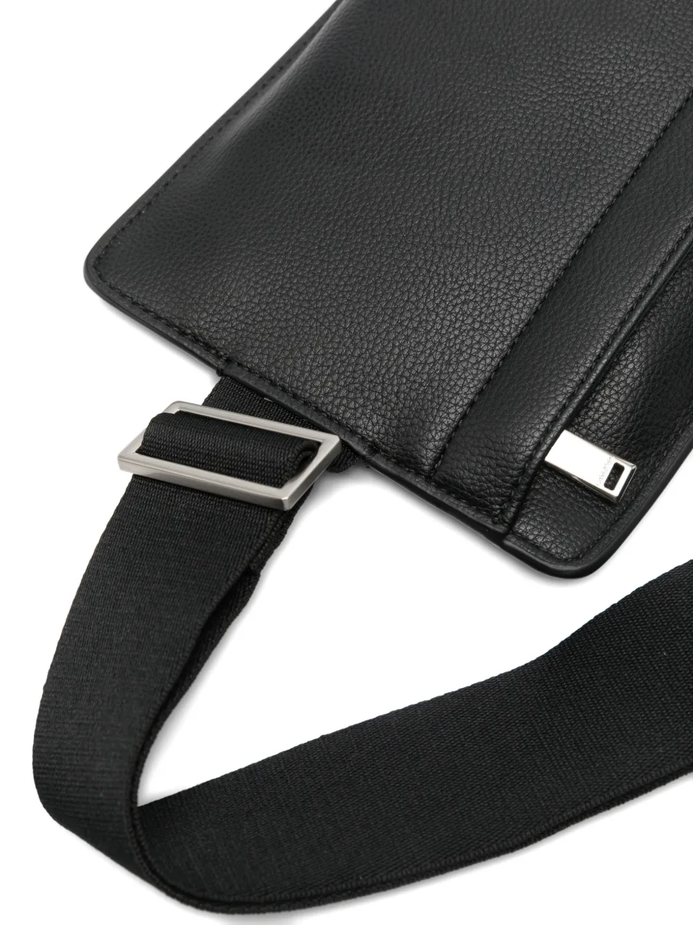 logo-print messenger bag