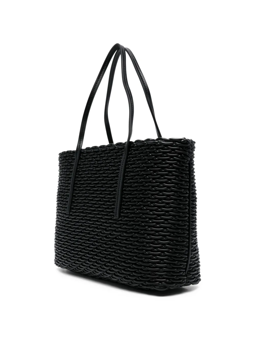 pleated tote bag