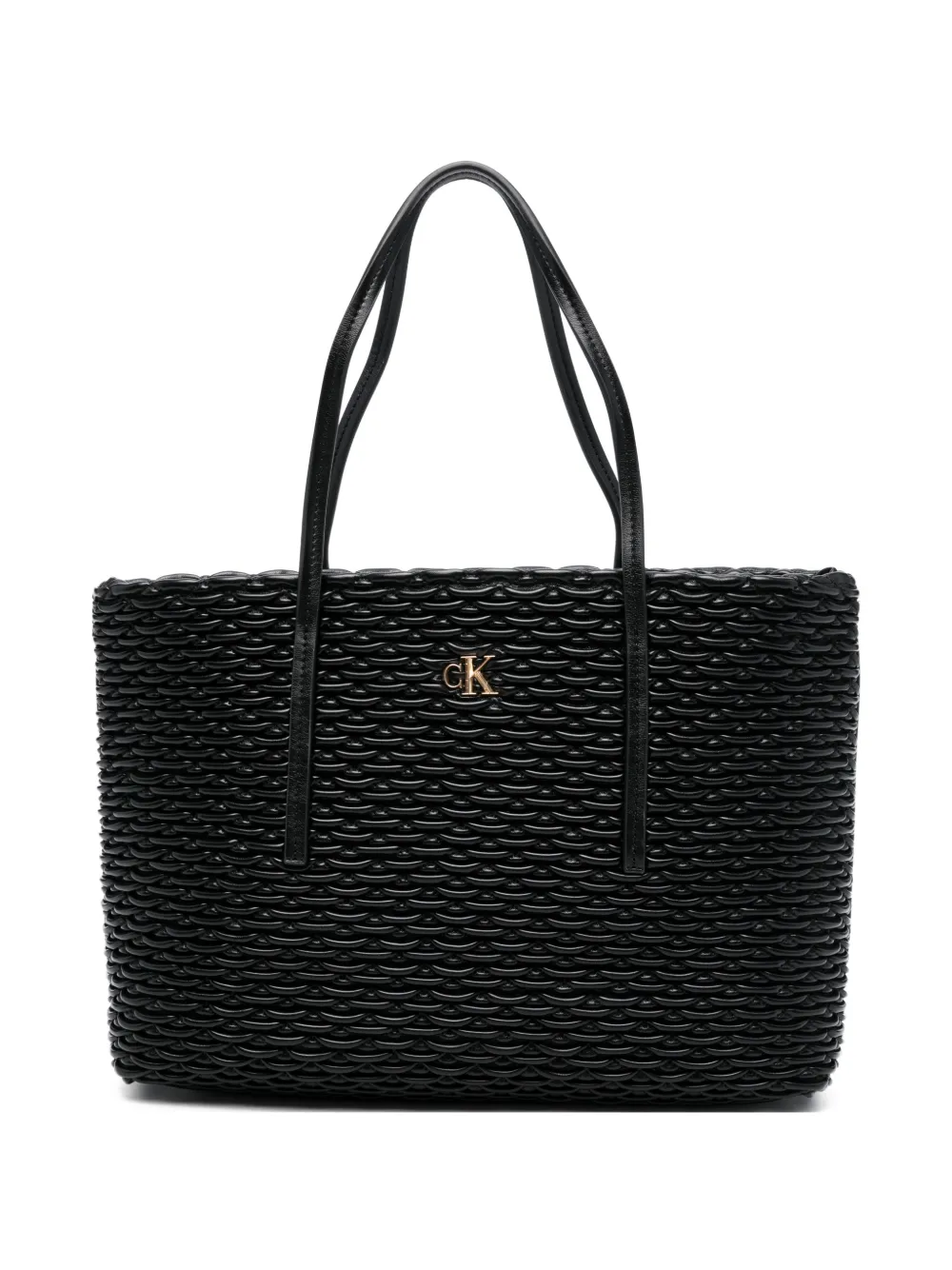 Calvin Klein pleated tote bag - Nero
