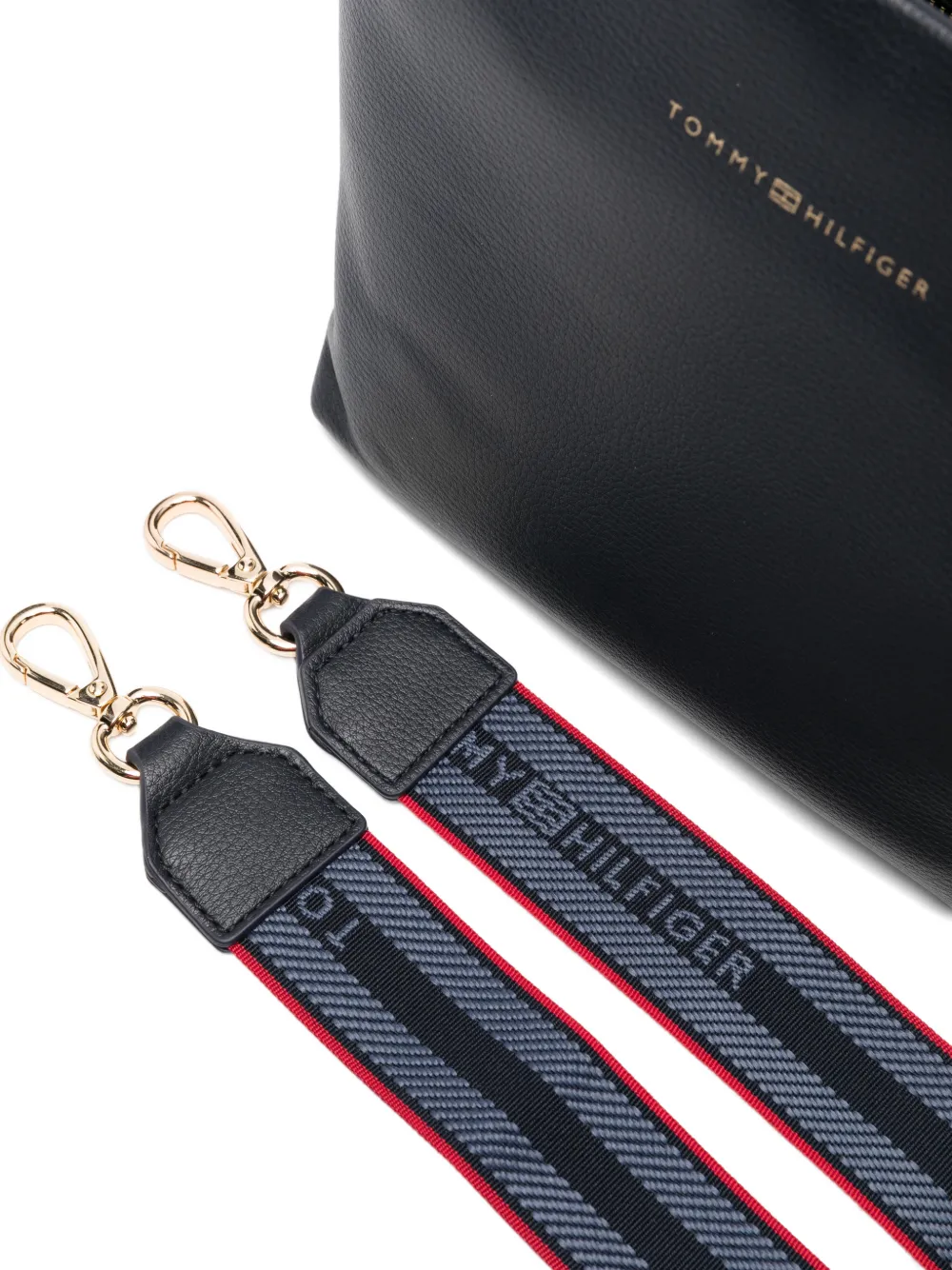 Tommy Hilfiger Mini-schoudertas met logoband Blauw
