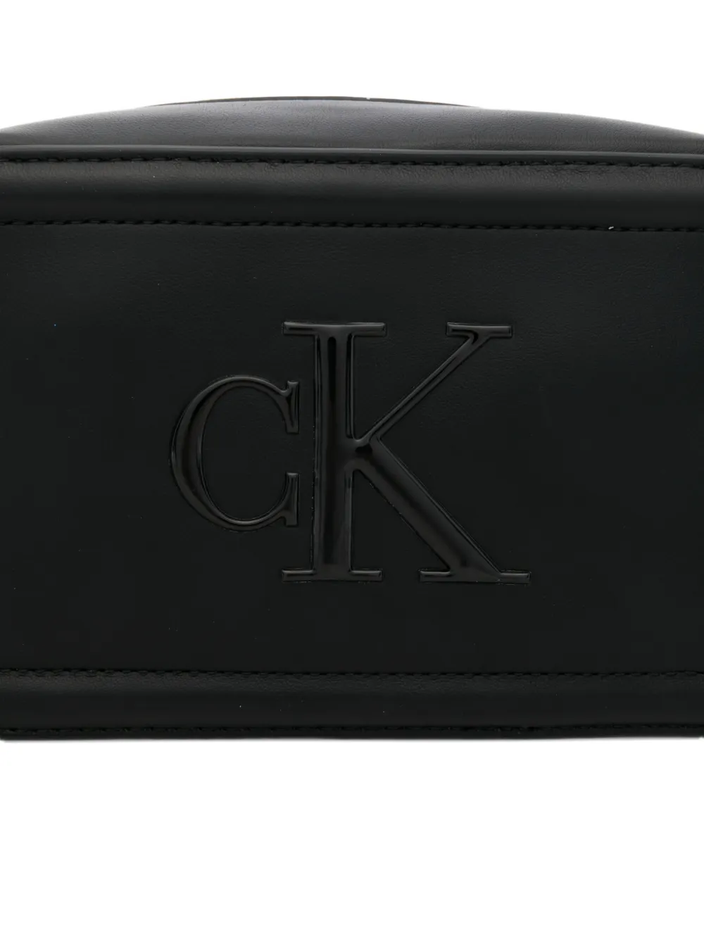 embossed-logo cross body bag