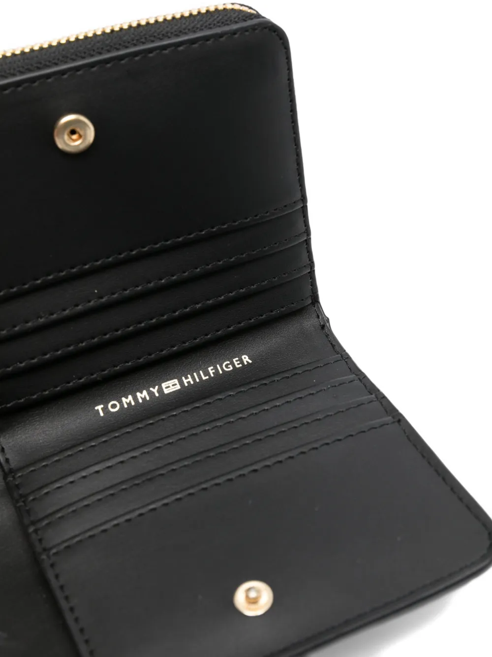  Tommy Hilfiger Patterned Zip Wallet - Black 