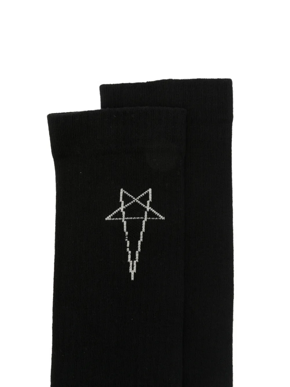  Rick Owens Drkshdw Calzini Con Intarsio - Nero 
