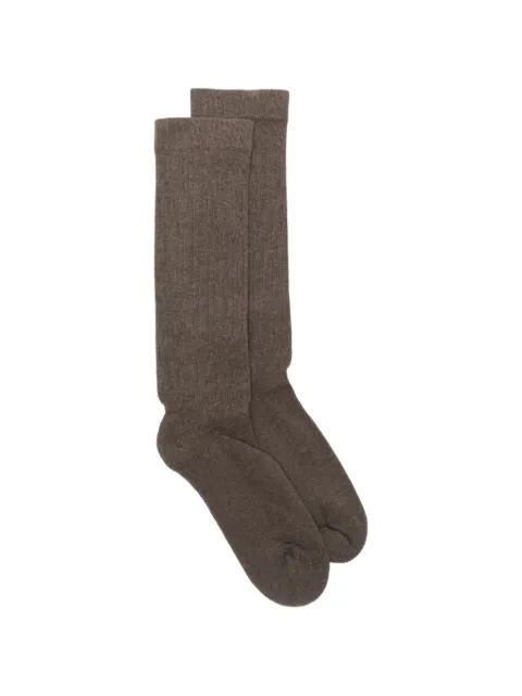 Rick Owens DRKSHDW pentagram-intarsia high socks