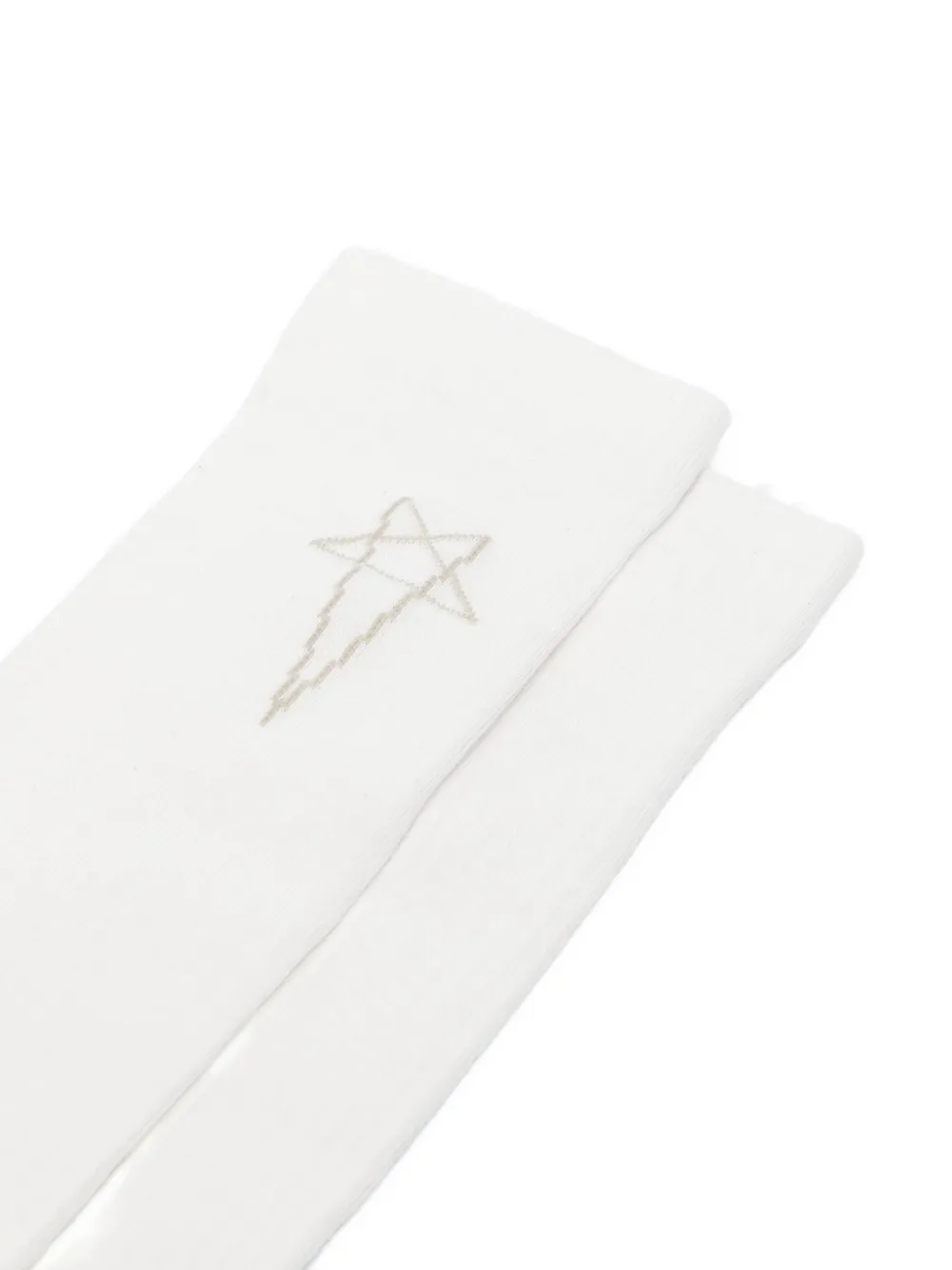  Rick Owens Drkshdw Calzini Con Intarsio - Bianco 