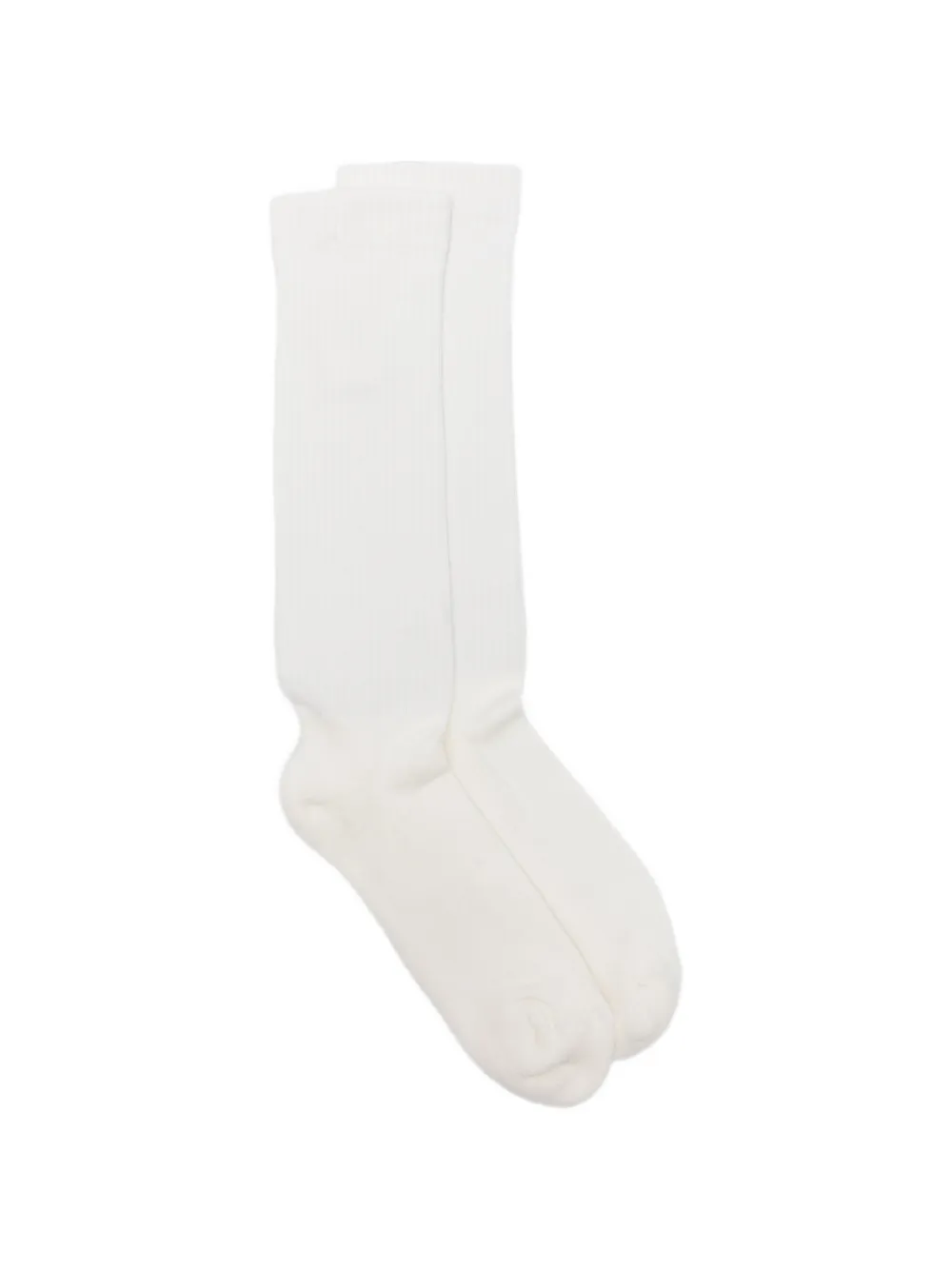 Rick Owens DRKSHDW pentagram-intarsia high socks - Bianco