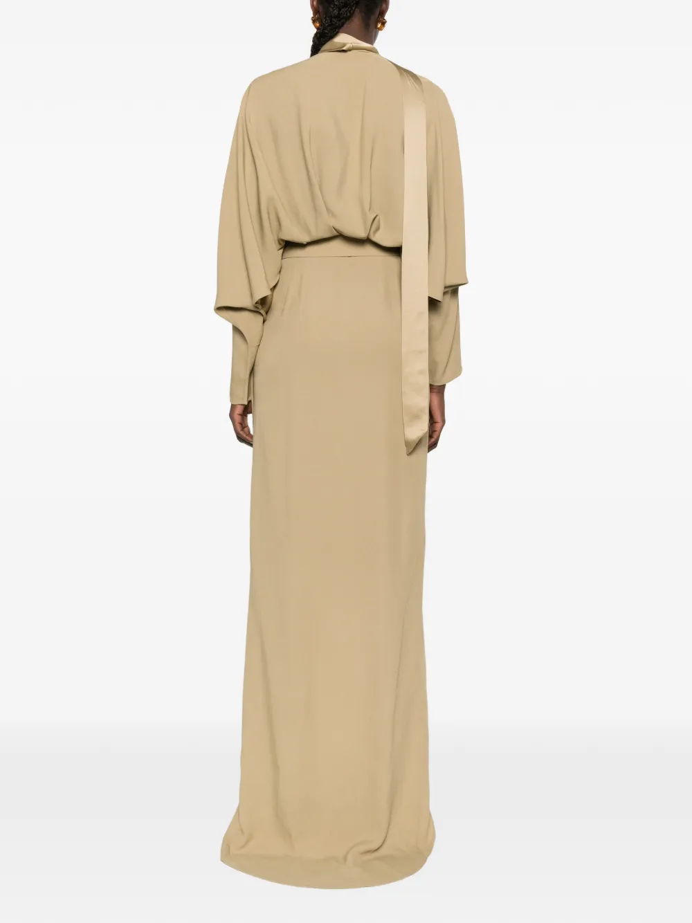 Taller Marmo Maxi-jurk met ceintuur Groen