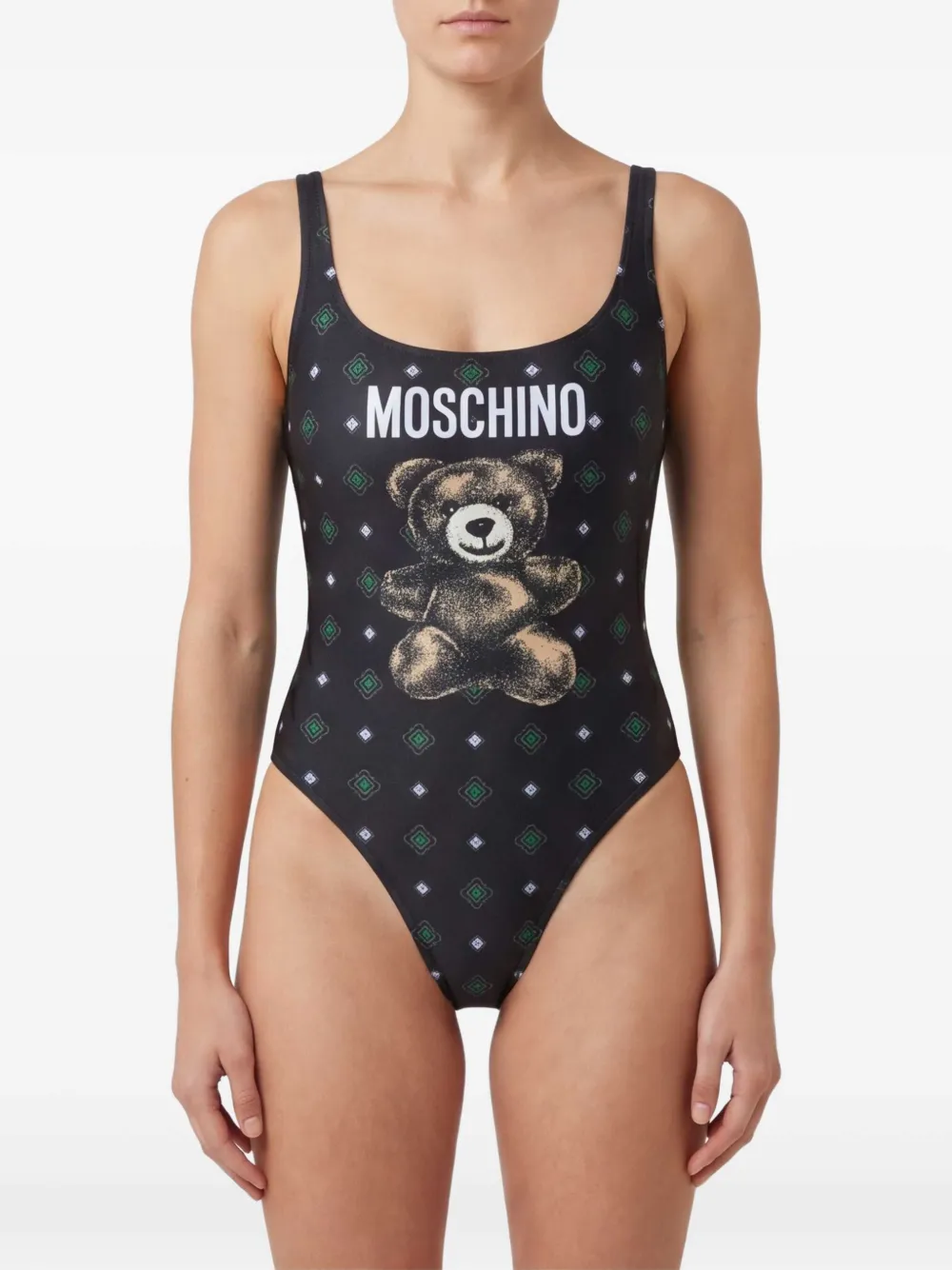 Moschino Teddy Bear badpak met print Zwart