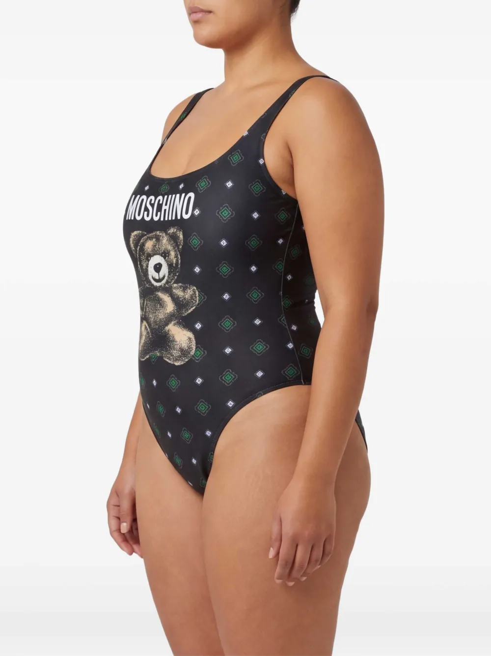 Moschino Teddy Bear badpak met print Zwart