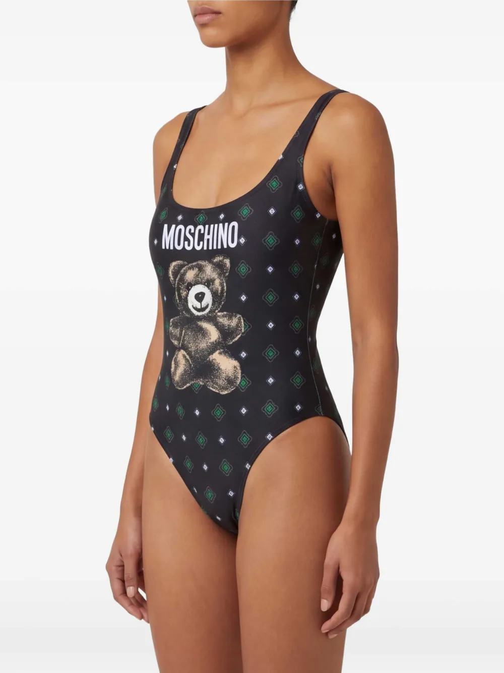 Moschino Teddy Bear badpak met print Zwart