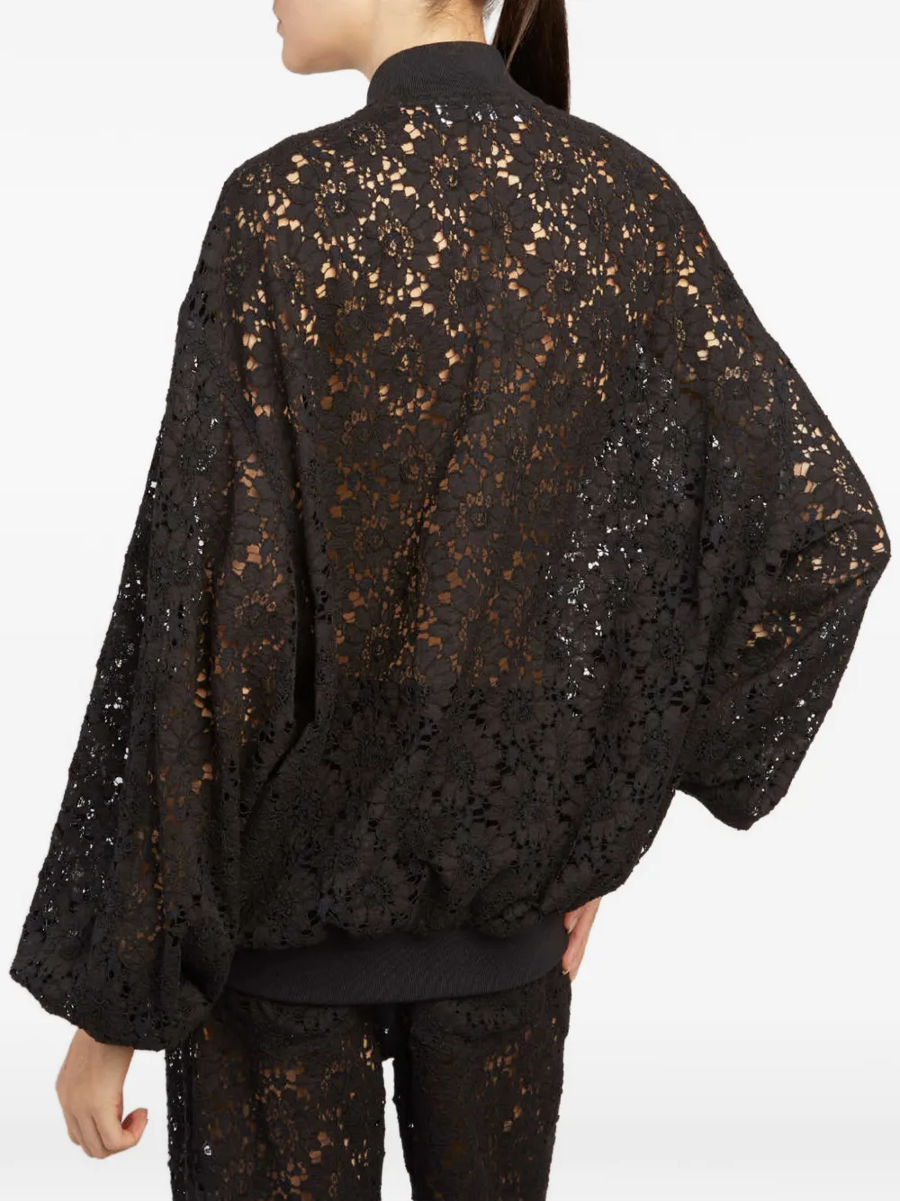Lace Bomber Jacket