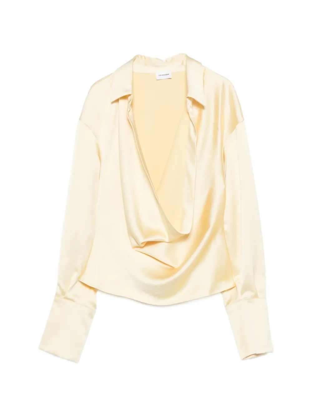The Andamane Draped Blouse In Yellow