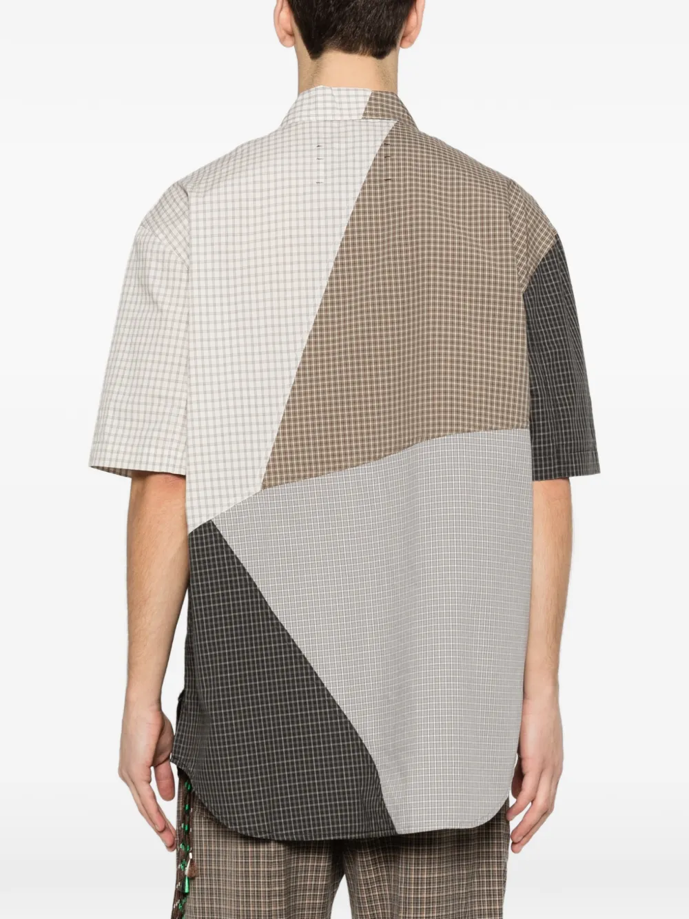 Pachecked-Pattern Shirt