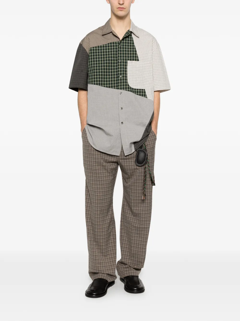 Pachecked-Pattern Shirt