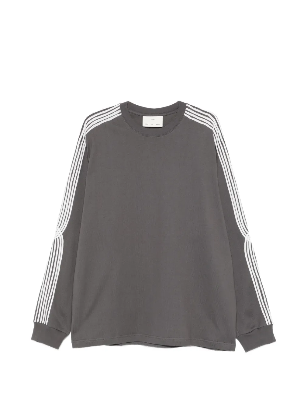 Song For The Mute stripe sleeve sweater - Grigio