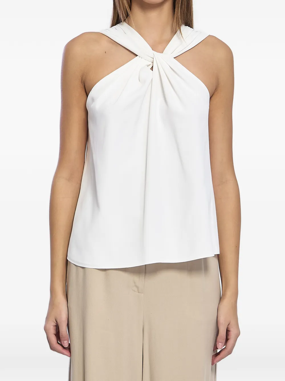 Federica Tosi Crossed knot top - Bianco