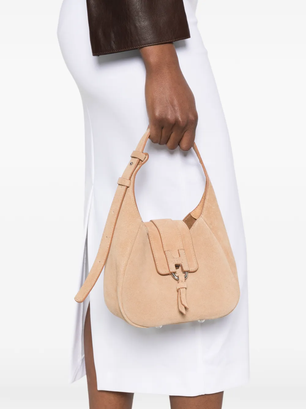 Mini Ring-Detail Tote Bag