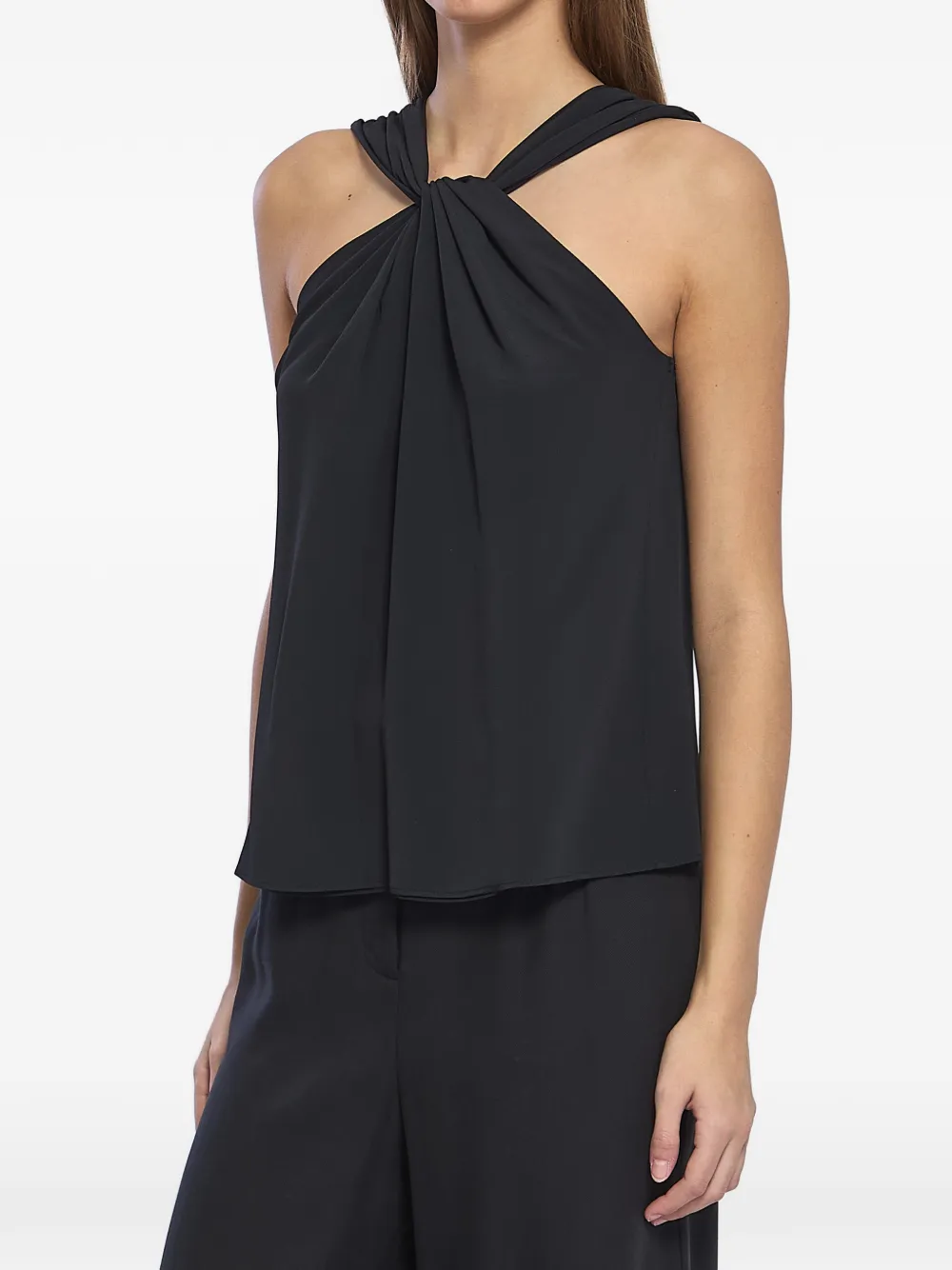 Federica Tosi knot sleeveless top - Nero