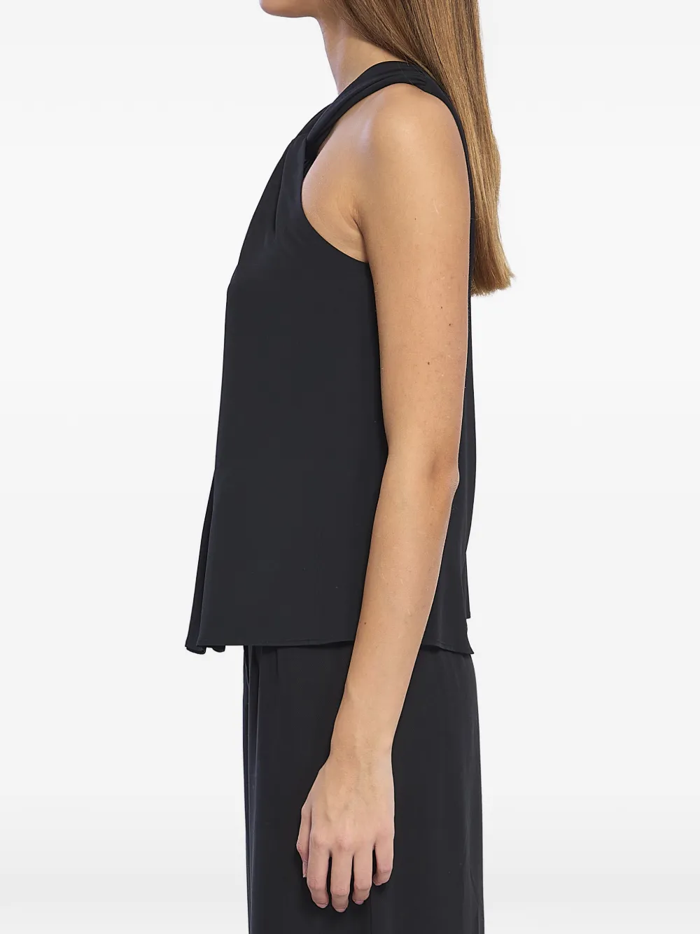  Federica Tosi Knot Sleeveless Top - Black 